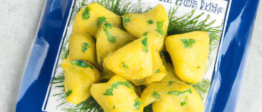 Cooked potato gnocchis with packaging variations