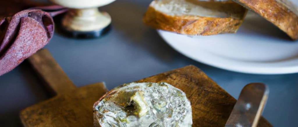 Country-style pâtés in varied packaging on rustic kitchen backdrop