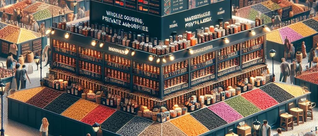 Assorted flavored black teas with various packaging options on a wooden background