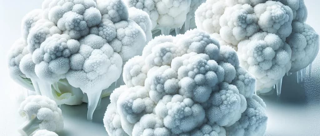 varieties of frozen cauliflower on display