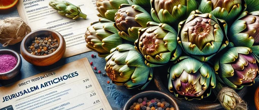 Jerusalem artichoke varieties with rustic background