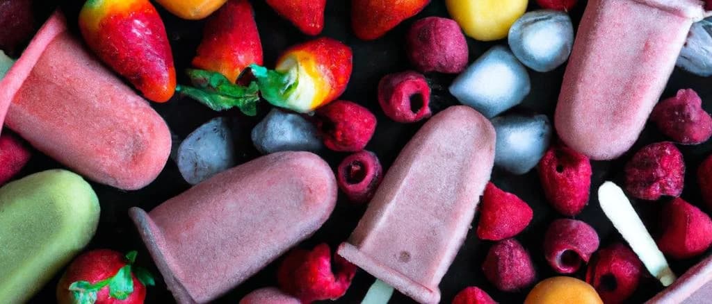 Assorted multifruit sorbet cups with vibrant colors and flavor variations