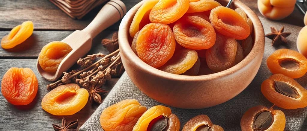 Assortment of pitted dried apricots in different packaging