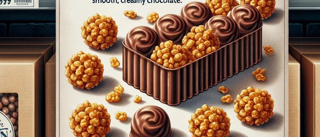puffed cereal milk chocolates in various packaging options