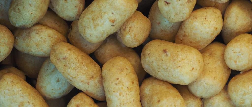 Assortment of puffed lentil cakes on neutral background