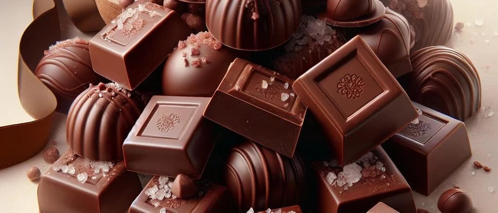 Salted Milk Chocolates in various packaging