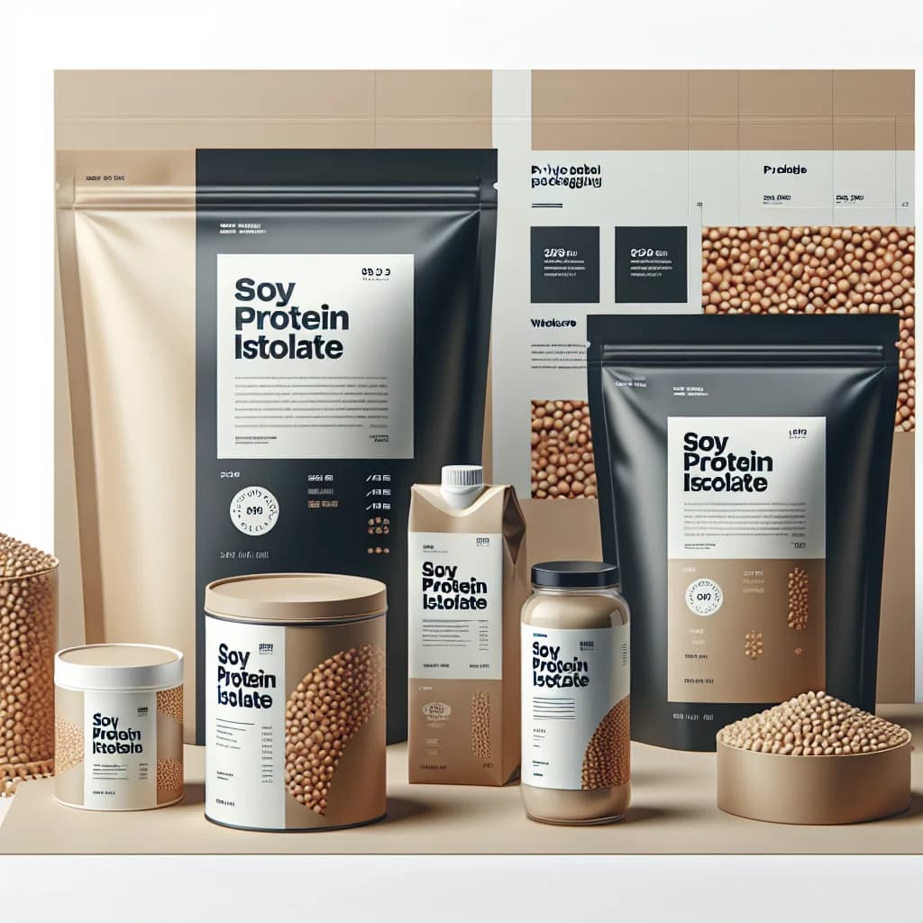 soy protein isolate packaging in bulk and private label variations
