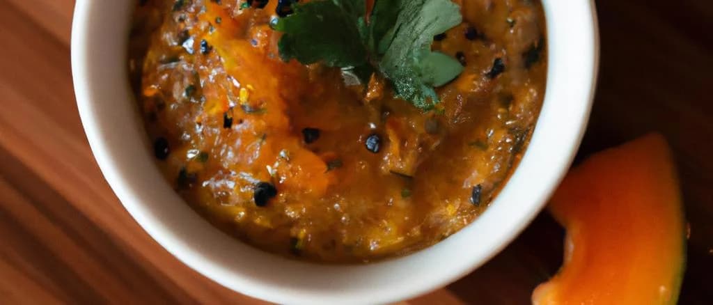 Varieties of packaged squash caviar with elegant labels on a wooden background