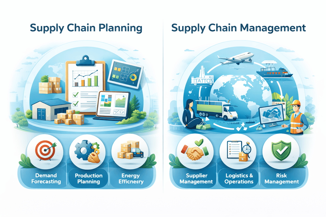 Supply Chain Planning vs Supply Chain Management