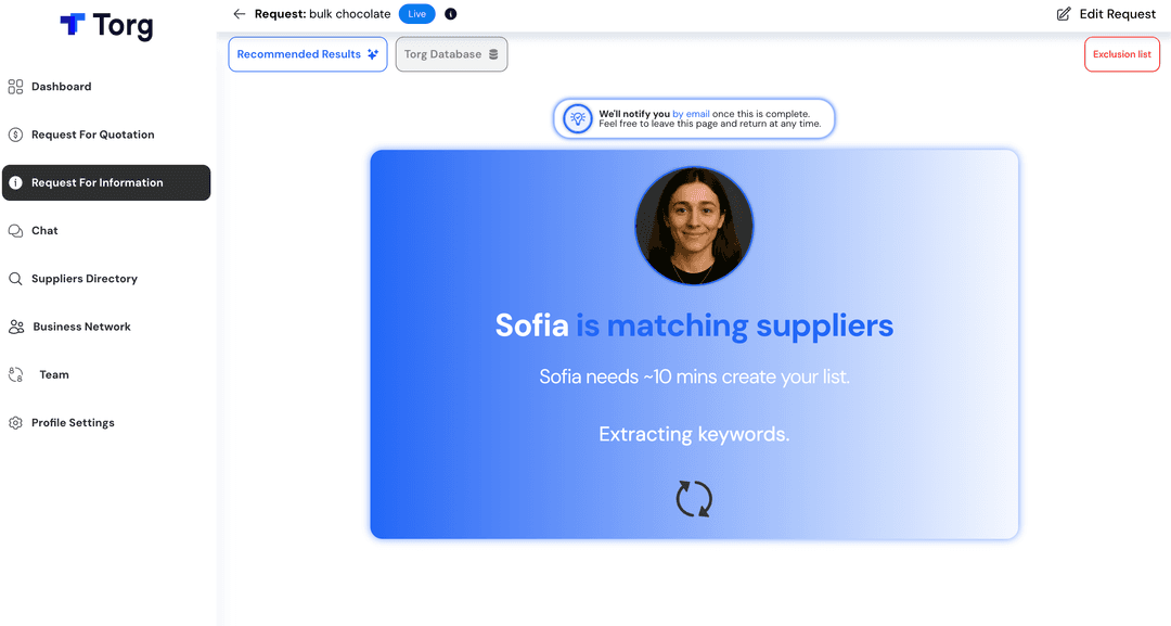Smarter Sourcing with Torg’s AI Platform
